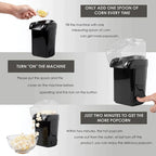 110V 220V Electric Corn Popcorn Maker Household Automatic Mini Air Popcorn Making Machine Kitchen DIY Corn Popper EU/US Plug