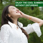 6 Types Summer Air Cooling Neck Fan Leafless Hanging Neck Fan Bladeless Ventilator USB Rechargeable Neckband Fans Air Cooler