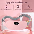 Menstrual Heating Pad Abdominal Massager Smart Warm Palace Belt Waist Vibration Massage Device for Cramps Period Pain Relief