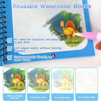 Water coloring Books | Magic Water Drawing Book Coloring Doodle Reusable Activity Book for kids |  Baby Products