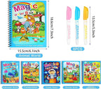 Water coloring Books | Magic Water Drawing Book Coloring Doodle Reusable Activity Book for kids |  Baby Products
