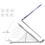 Aluminum Alloy Laptop Holder Stand Adjustable Foldable Portable for Notebook Computer Bracket Lifting Cooling Holder Non-slip