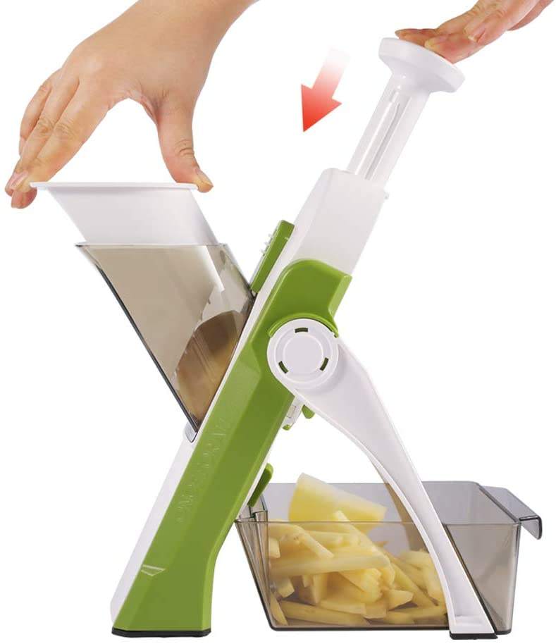 Multifunctional Vegetable Cutter 5-In-1 Mandoline Slicer And Chopper For Kitchen Safety Use