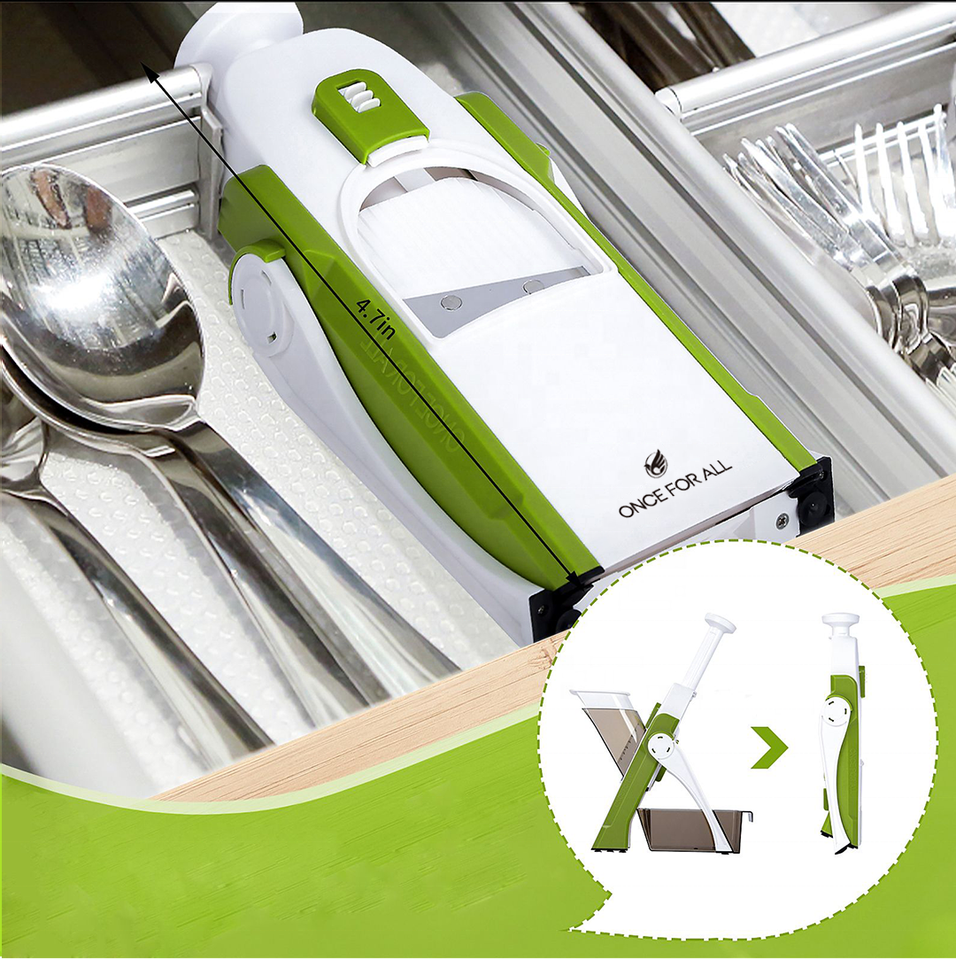 Multifunctional Vegetable Cutter 5-In-1 Mandoline Slicer And Chopper For Kitchen Safety Use