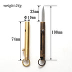 Brass Mini Survival Pocket Knife EDC Push Key Knife 2020 New CS Go Utility Knifes Portable Pocketknife Outdoor Camp Survival