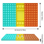 Silicone Big P ps It Game Chess Push Bubble Gadget Toys Rainbow Popper Fidget Toys Special Needs Of Autism Relieve Stress P pit