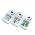 Plastic Portable Timer Box Plastic Reminder Box Weekly Pill Box Medication Organizer Alarm Box 2021 New Pill Organizer