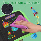 Educational Toy Erasable Doodle Book for Kids Toy Reusable Drawing Pads Watercolor Pens Writing Painting Coloring Books for Kids