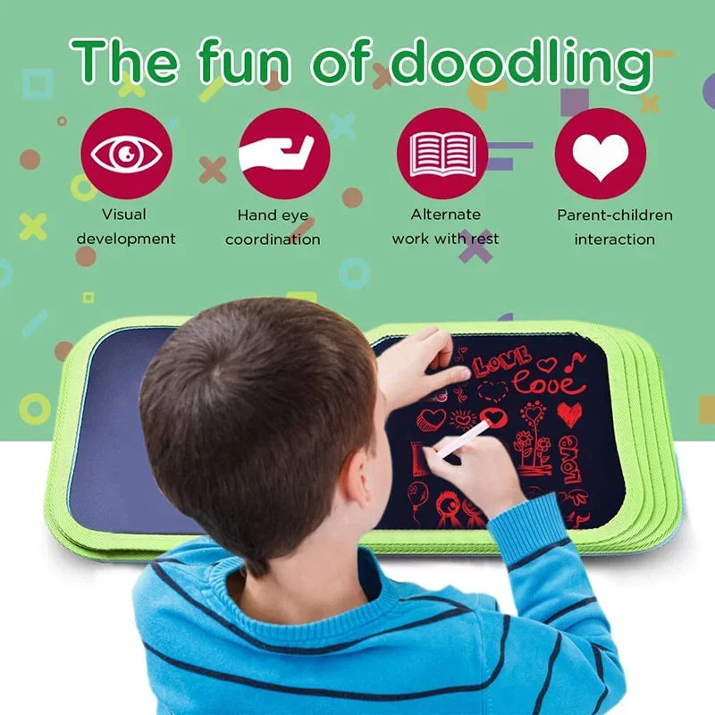 Educational Toy Erasable Doodle Book for Kids Toy Reusable Drawing Pads Watercolor Pens Writing Painting Coloring Books for Kids