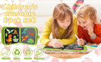 Educational Toy Erasable Doodle Book for Kids Toy Reusable Drawing Pads Watercolor Pens Writing Painting Coloring Books for Kids