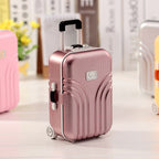 Suitcase Music Box Rotating Dancing Little Girl Jewelry Box Creative Birthday Gift Craft Jewelry Box Home Decoration Accessories